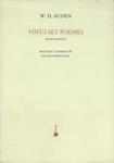 VINT-I-SET POEMES | 9788477271390 | AUDEN, W. H.