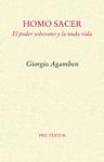 HOMO SACER. EL PODER SOBERANO Y LA NUDA VIDA | 9788481912067 | AGAMBEN, GIORGIO