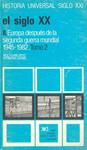 EL SIGLO XX 2.EUROPA DESPUES DE LA 2 GUERRA MUNDIAL 1945-198 | 9788432305719 | BENZ,WOLFGANG/GRAML,HERMANN