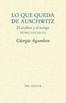 LO QUE QUEDA DE AUSCHWITZ | 9788481916881 | AGAMBEN, GIORGIO