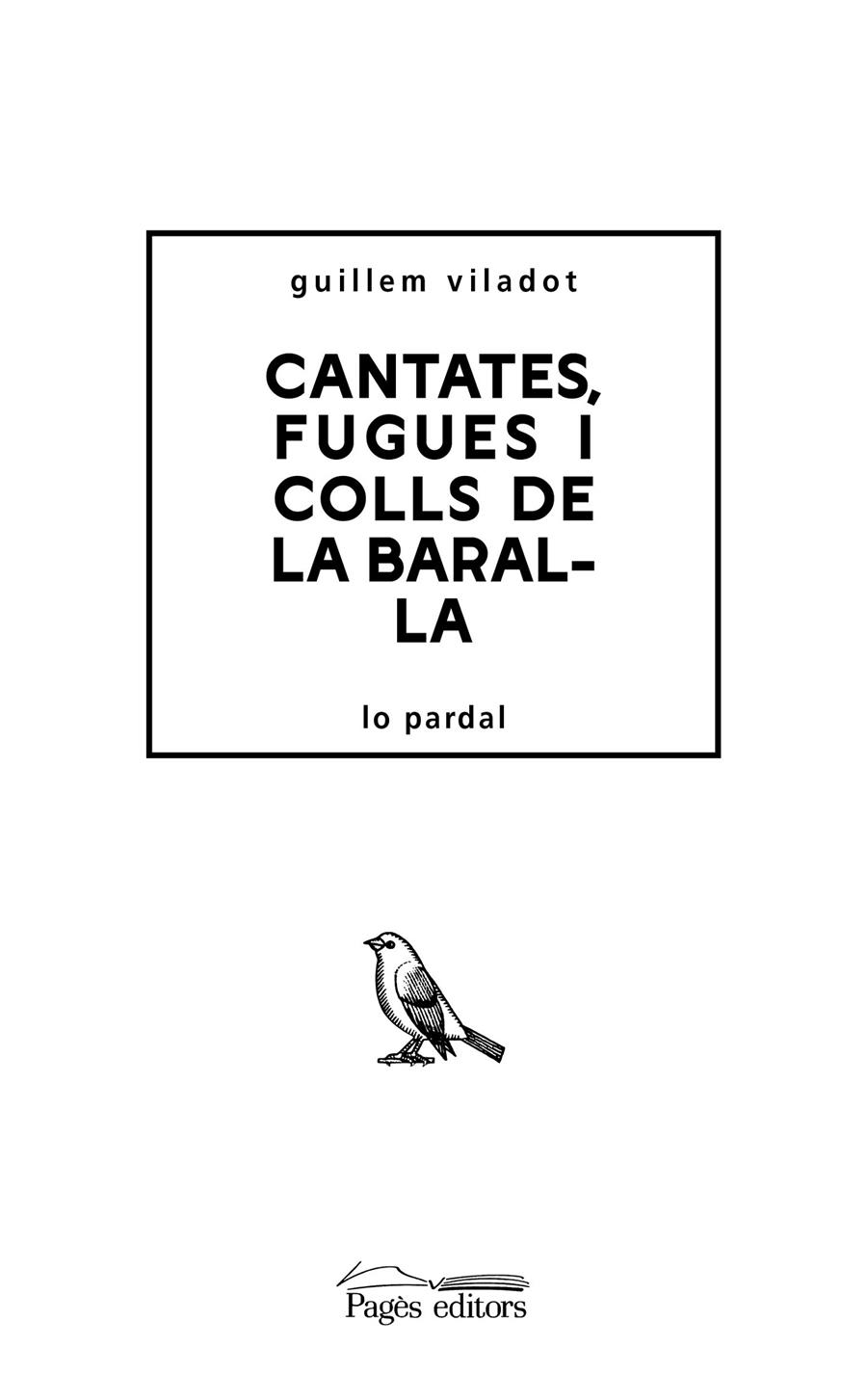 CANTATES, FUGUES I COLLS DE LA BARALLA | 9788413033303 | VILADOT PUIG, GUILLEM