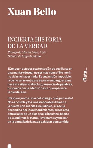INCIERTA HISTORIA DE LA VERDAD | 9788416738205 | BELLO, XUAN