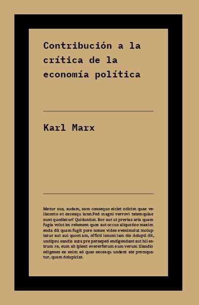 CONTRIBUCIÓN A LA CRÍTICA DE LA ECONOMÍA POLÍTICA | 9791388115127 | MARX, KARL