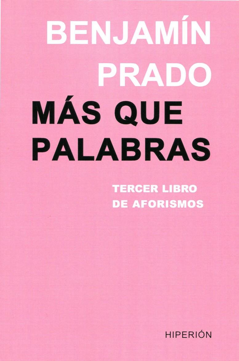 MÁS QUE PALABRAS | 9788490020593 | PRADO, BENJAMÍN