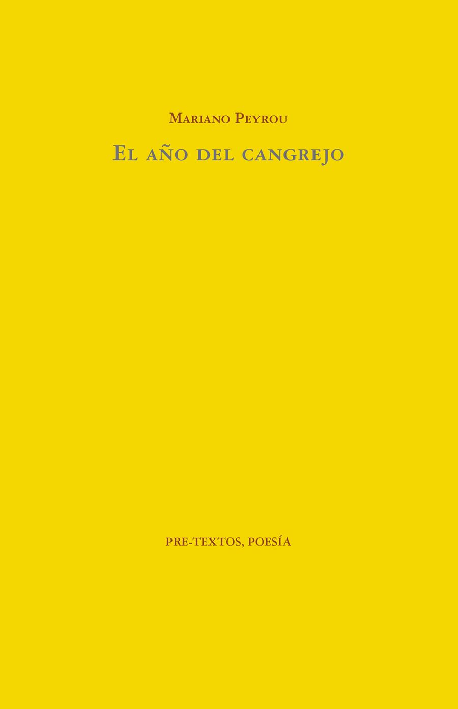 EL AÑO DEL CANGREJO | 9788416906505 | PEYROU, MARIANO