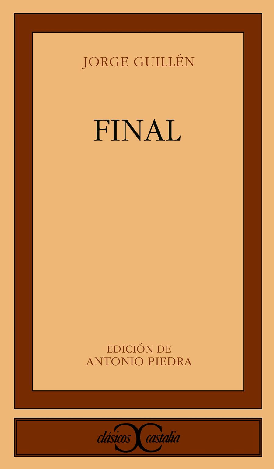 FINAL | 9788470395406 | GUILLEN, JORGE