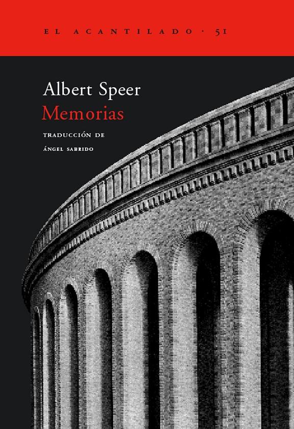 MEMORIAS. RECUERDOS ARQUITECTO Y MINISTRO ARMAMENTO HITLER | 9788495359438 | SPEER, ALBERT