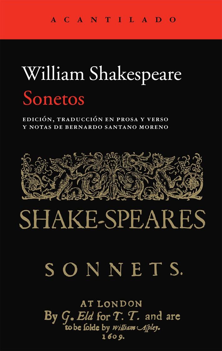 SONETOS -SHAKESPEARE- | 9788415689324 | SHAKESPEARE, WILLIAM