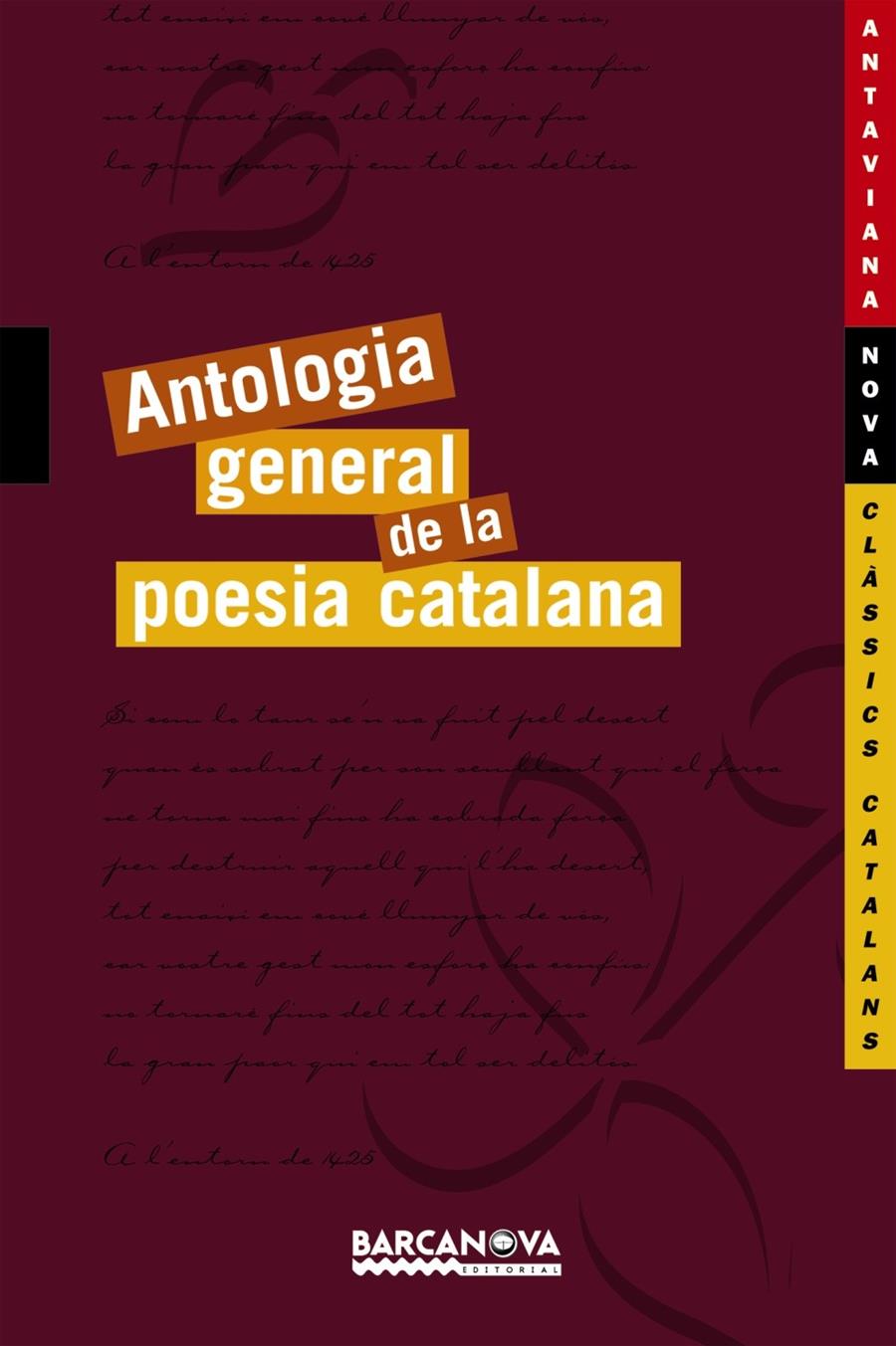 ANTOLOGIA GENERAL DE LA POESIA CATALANA | 9788448919764 | AA. VV.