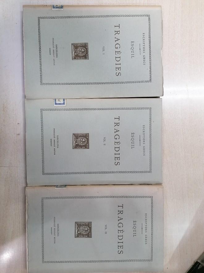TRAGÈDIES. 3 VOLUMS | 037053SM | ÈSQUIL