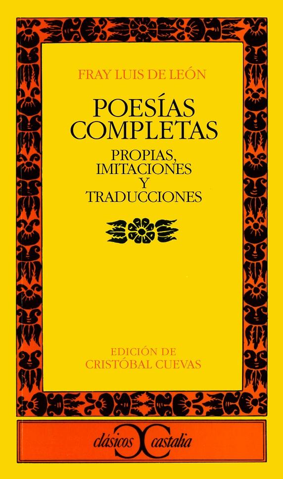 POESÍA COMPLETA | 9788470398988 | FRAY LUIS DE LEÓN