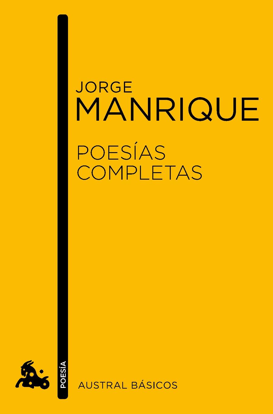 POESÍAS COMPLETAS (MANRIQUE) | 9788467024234 | MANRIQUE, JORGE