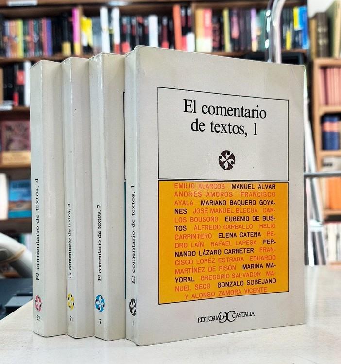 EL COMENTARIO DE TEXTOS. 4 TOMOS | 026363SM | AA.VV