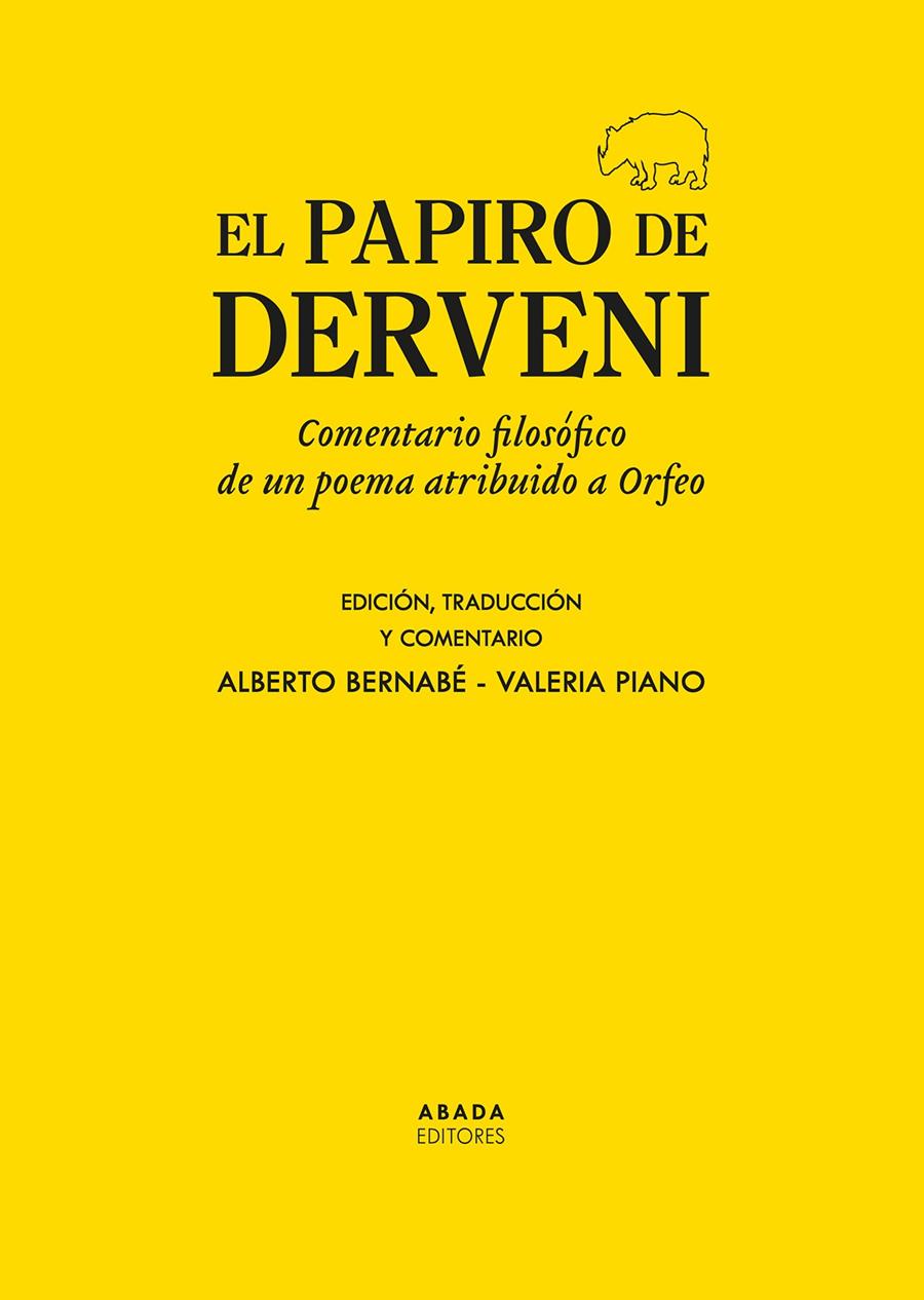 PAPIRO DE DERVENI | 9791387521387 | AAVV