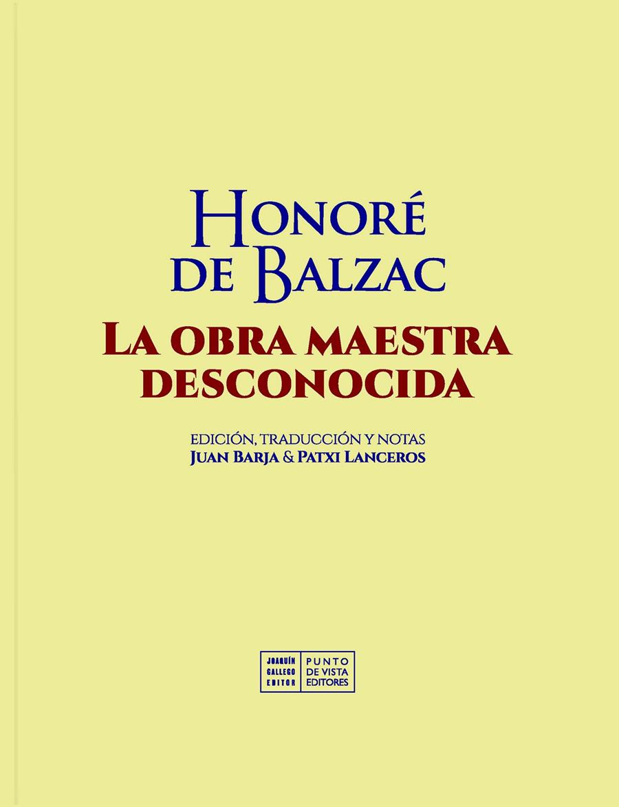 LA OBRA MAESTRA DESCONOCIDA | 9791387624538 | BALZAC, HONORÉ DE