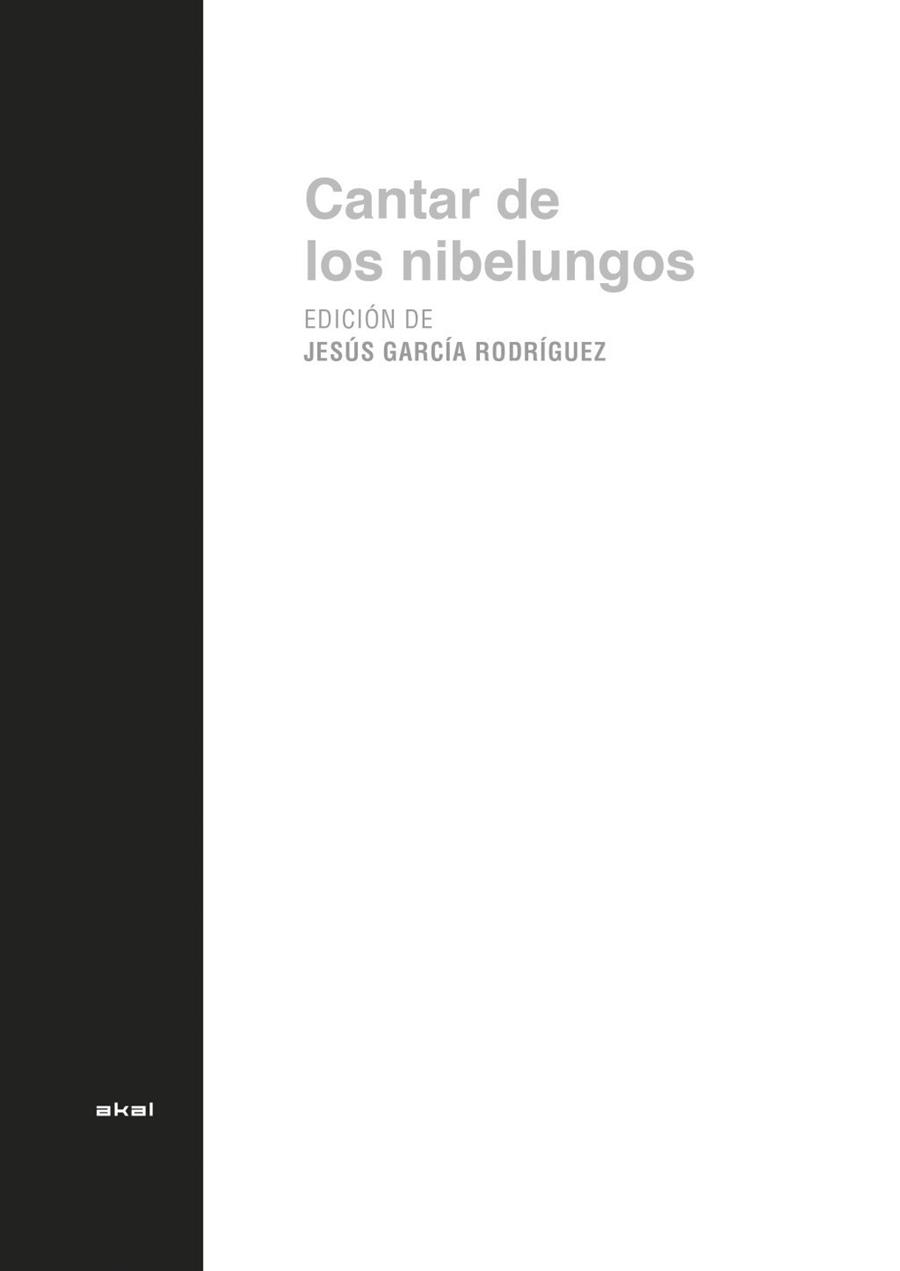 EL CANTAR DE LOS NIBELUNGOS | 9788446044895TA | GARCIA RODRIGUEZ, JESUS (ED.)
