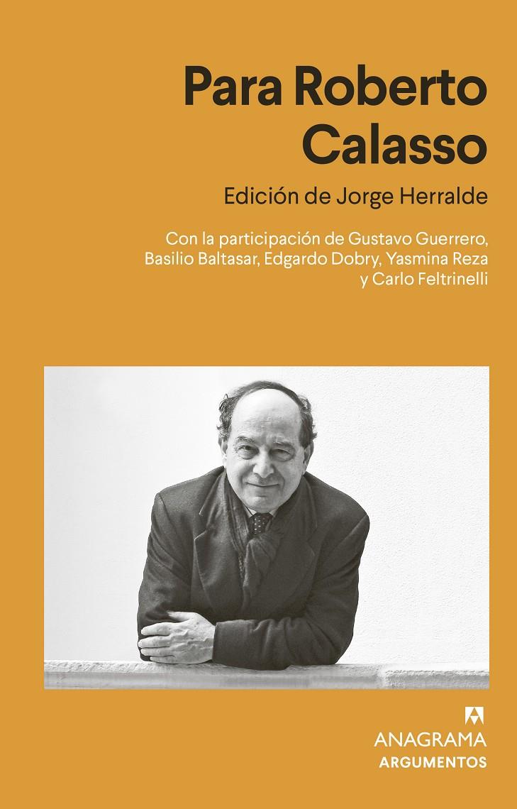 PARA ROBERTO CALASSO | 9788433916617TA | HERRALDE GRAU, JORGE