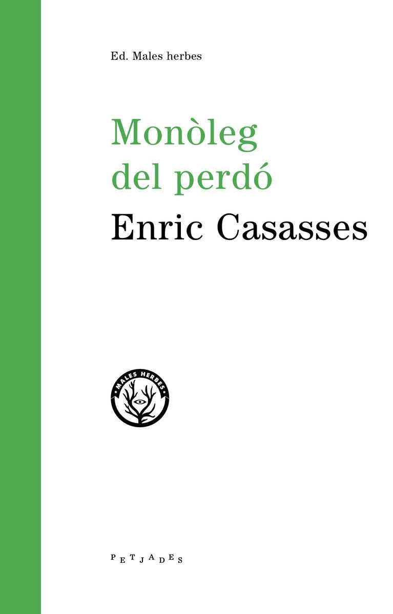 MONÒLEG DEL PERDÓ | 9788494780011 | CASASSES, ENRIC