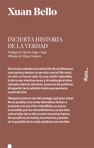 INCIERTA HISTORIA DE LA VERDAD | 9788416738205 | BELLO, XUAN