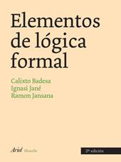 ELEMENTOS DE LÓGICA FORMAL | 9788434487772 | BADESA, CALIXTO/JANÉ, IGNACIO/JANSANA, RAMÓN