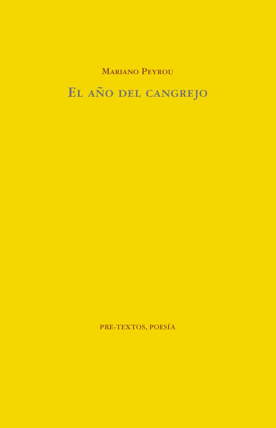 EL AÑO DEL CANGREJO | 9788416906505 | PEYROU, MARIANO