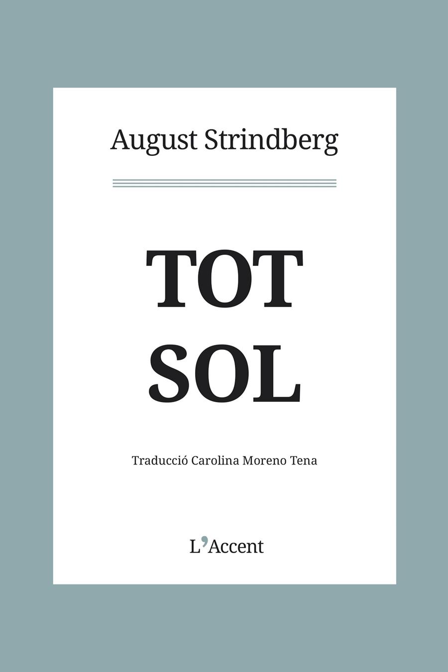 TOT SOL | 9788412230758TA | STRINDBERG, AUGUST
