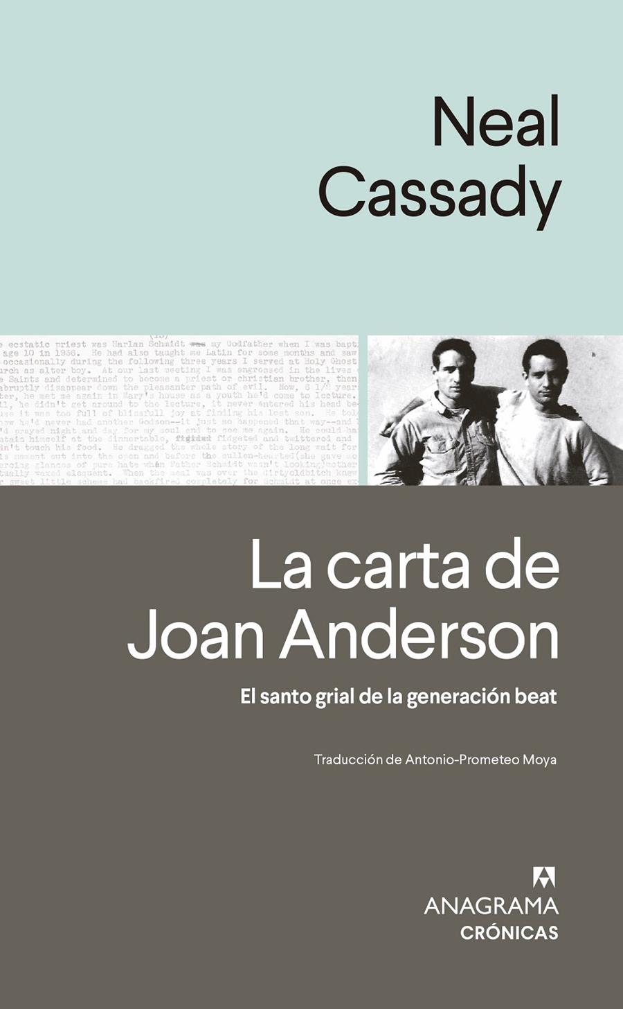 LA CARTA DE JOAN ANDERSON. EL SANTO GRIAL DE LA GENERACIÓN BEAT | 9788433921598 | CASSADY, NEAL