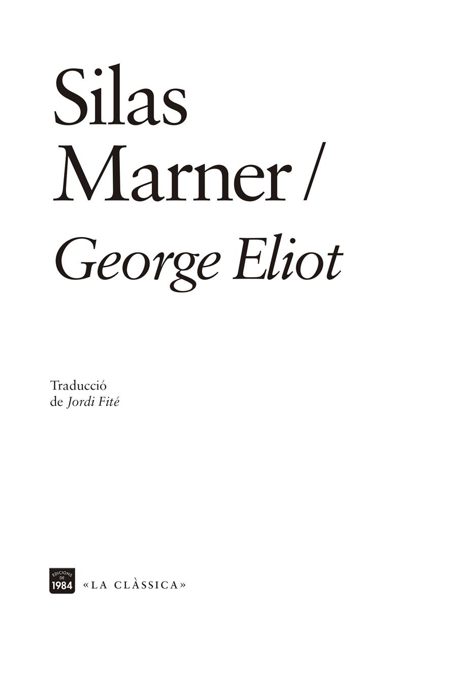 SILAS MARNER | 9788418858420 | ELIOT, GEORGE