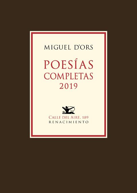 POESÍAS COMPLETAS 2019 | 9788417950002 | ORS, MIGUEL D'