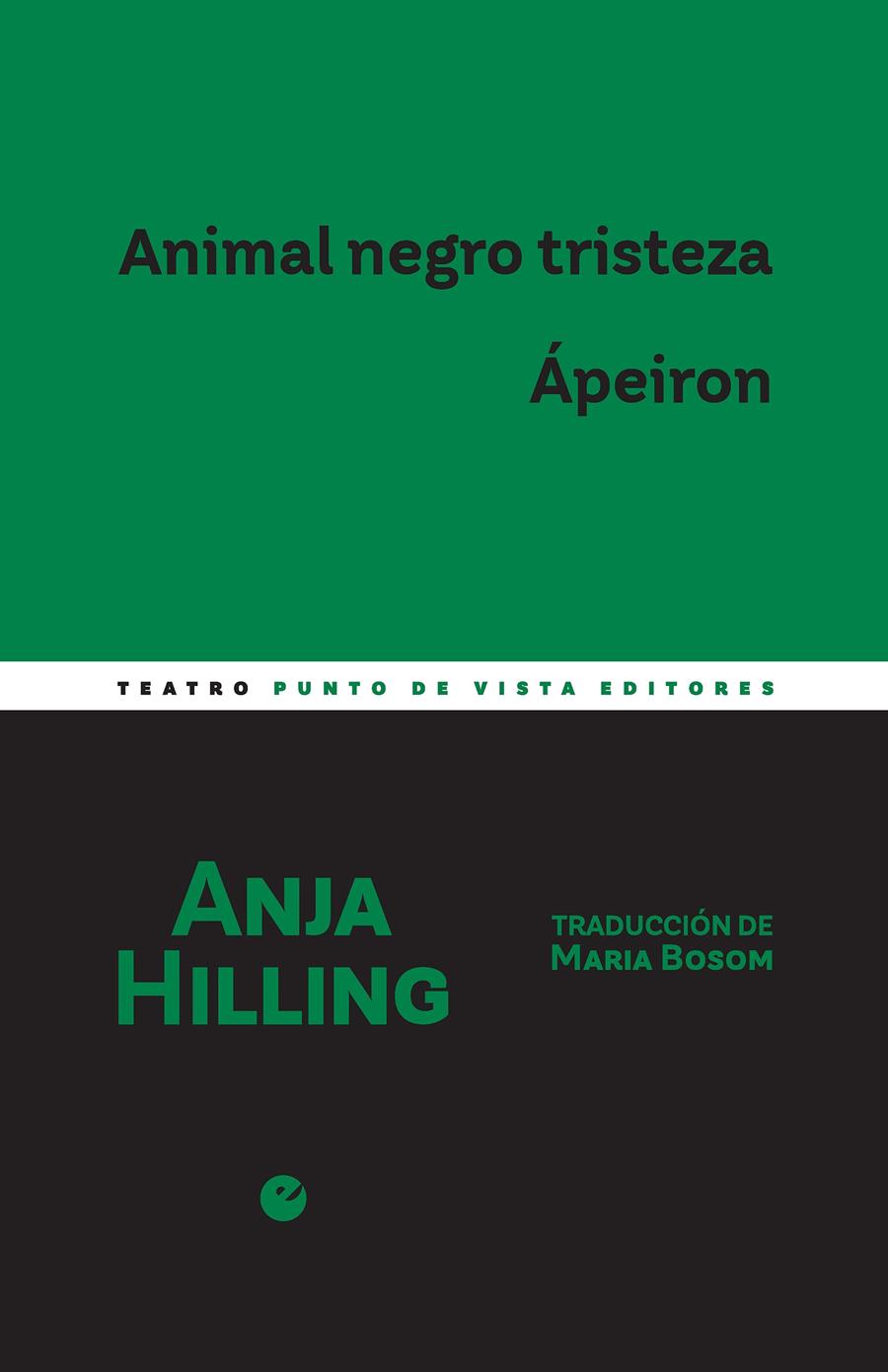 ANIMAL NEGRO TRISTEZA. ÁPEIRON | 9788418322778 | HILLING, ANJA
