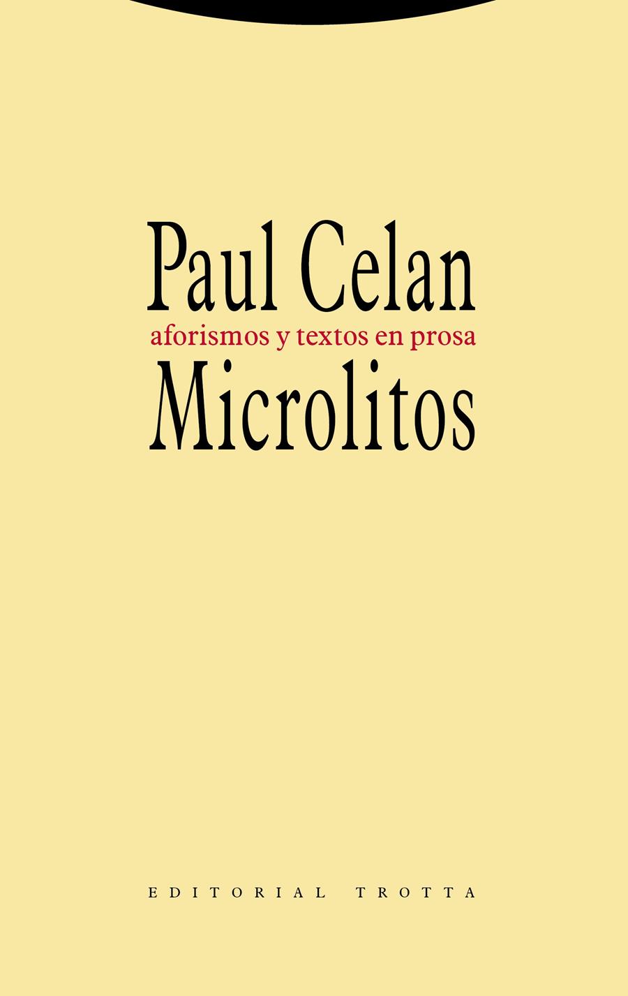 MICROLITOS | 9788498795264 | CELAN, PAUL