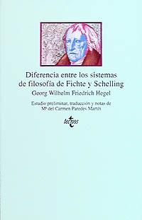 DIFERENCIA ENTRE LOS SISTEMAS DE FILOSOFIA DE FICHTE Y SCHEL | 9788430918379 | HEGEL, G. W. F.