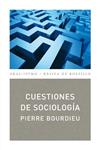 CUESTIONES DE SOCIOLOGÍA | 9788446029878 | BOURDIEU, PIERRE