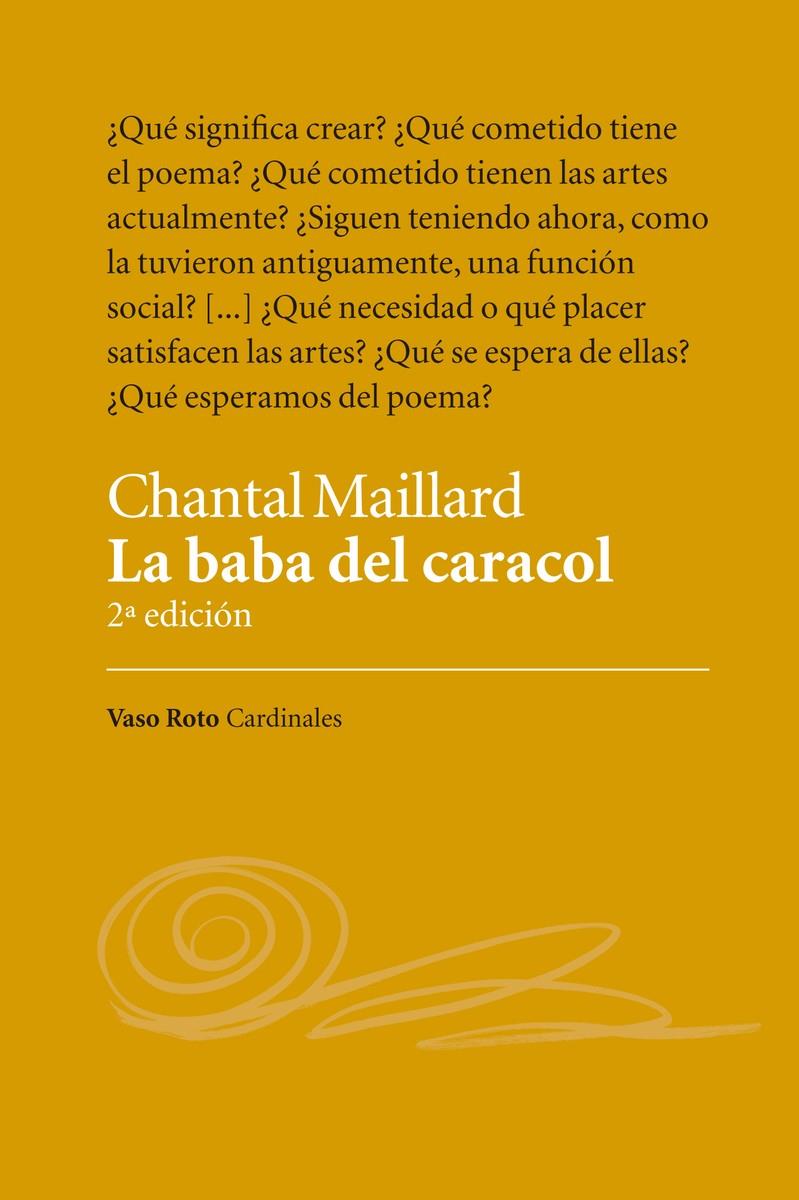 LA BABA DEL CARACOL | 9788494995224 | MAILLARD, CHANTAL