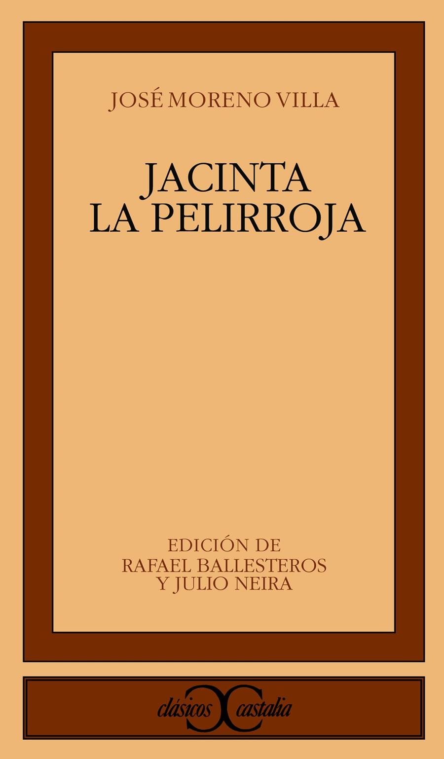 JACINTA LA PELIRROJA | 9788470398674 | MORENO VILLA, JOSÉ