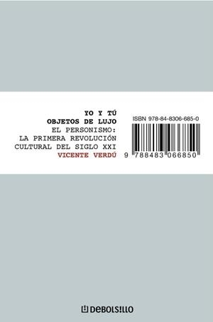 YO Y TÚ, OBJETOS DE LUJO | 9788483463574 | VERDÚ, VICENTE