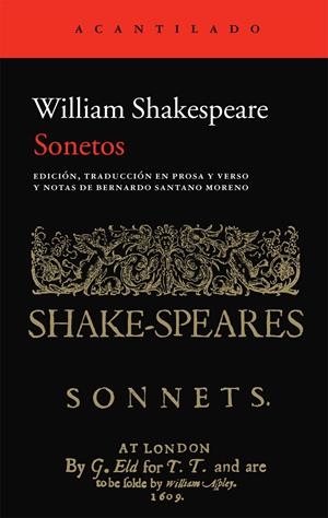 SONETOS -SHAKESPEARE- | 9788415689324 | SHAKESPEARE, WILLIAM