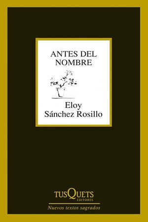 ANTES DEL NOMBRE | 9788483834619 | SÁNCHEZ ROSILLO, ELOY