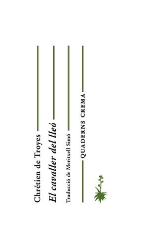 CAVALLER DEL LLEÓ, EL | 9788477275480 | TROYES, CHRÉTIEN DE