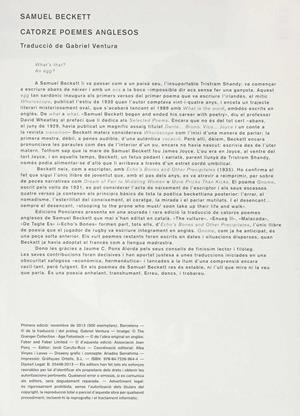 PÓSTER BECKETT | 9788472269644 | BECKETT, SAMUEL