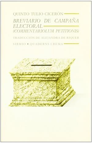 BREVIARIO DE CAMPAÑA ELECTORAL | 9788477690788 | CICERÓN