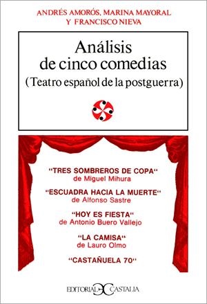 ANALISIS DE CINCO COMEDIAS(TEATRO ESPAÑOL DE LA POSTGUERRA) | 9788470392559 | AMOROS, ANDRES/MAYORAL,MARINA/NIEVA,FRANCISCO