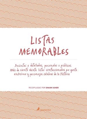 LISTAS MEMORABLES | 9788498387179 | USHER, SHAUN