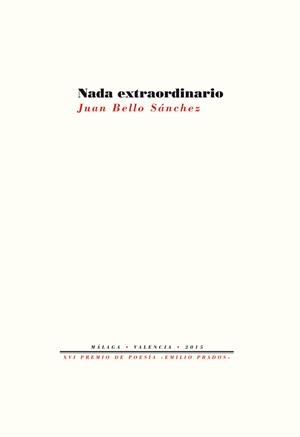 NADA EXTRAORDINARIO | 9788416453382 | BELLO SÁNCHEZ, JUAN