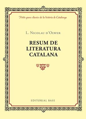 RESUM DE LITERATURA CATALANA | 9788416587353 | OLWER, L. NICOLAU