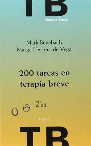 200 TAREAS EN TERAPIA BREVE  | 9788425438257 |  BEYEBACH, MARK / HERRERO DE VEGA, MARGA