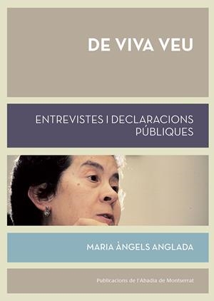 DE VIVA VEU | 9788498839357 | ANGLADA I D'ABADAL, MARIA ÀNGELS