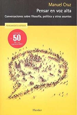 PENSAR EN VOZ ALTA | 9788425441844 | CRUZ, MANUEL