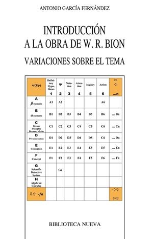INTRODUCCION A LA OBRA DE W. R. BION | 9788499404844 | GARCÍA FERNÁNDEZ, ANTONIO