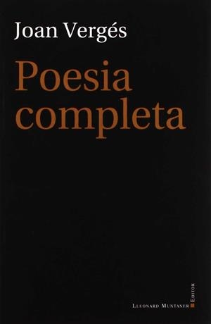 POESIA COMPLETA | 9788415592082 | VERGÉS, JOAN